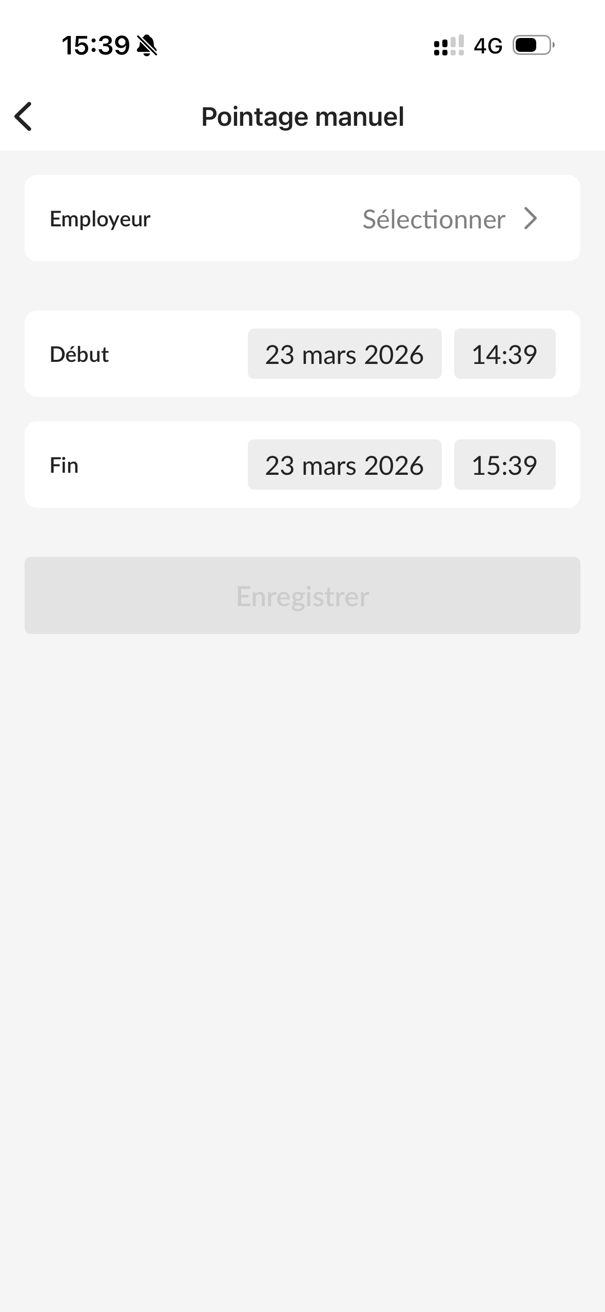 PRO Nos Aimés Pointage manuel - Étape 2